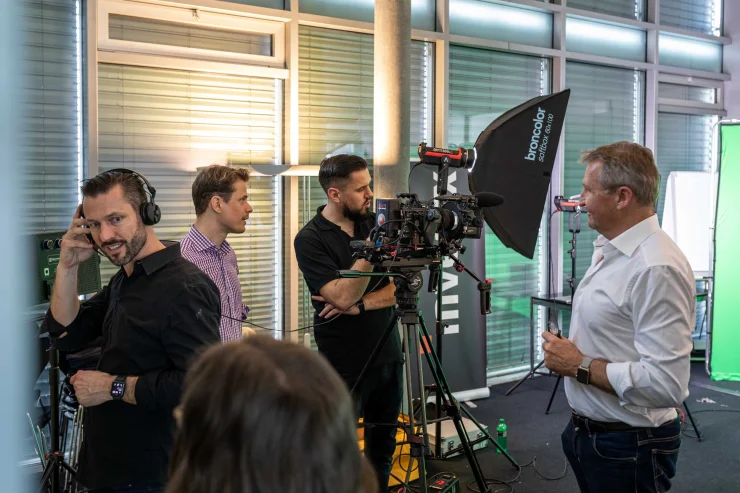 Film Set Greenscreen Crew
